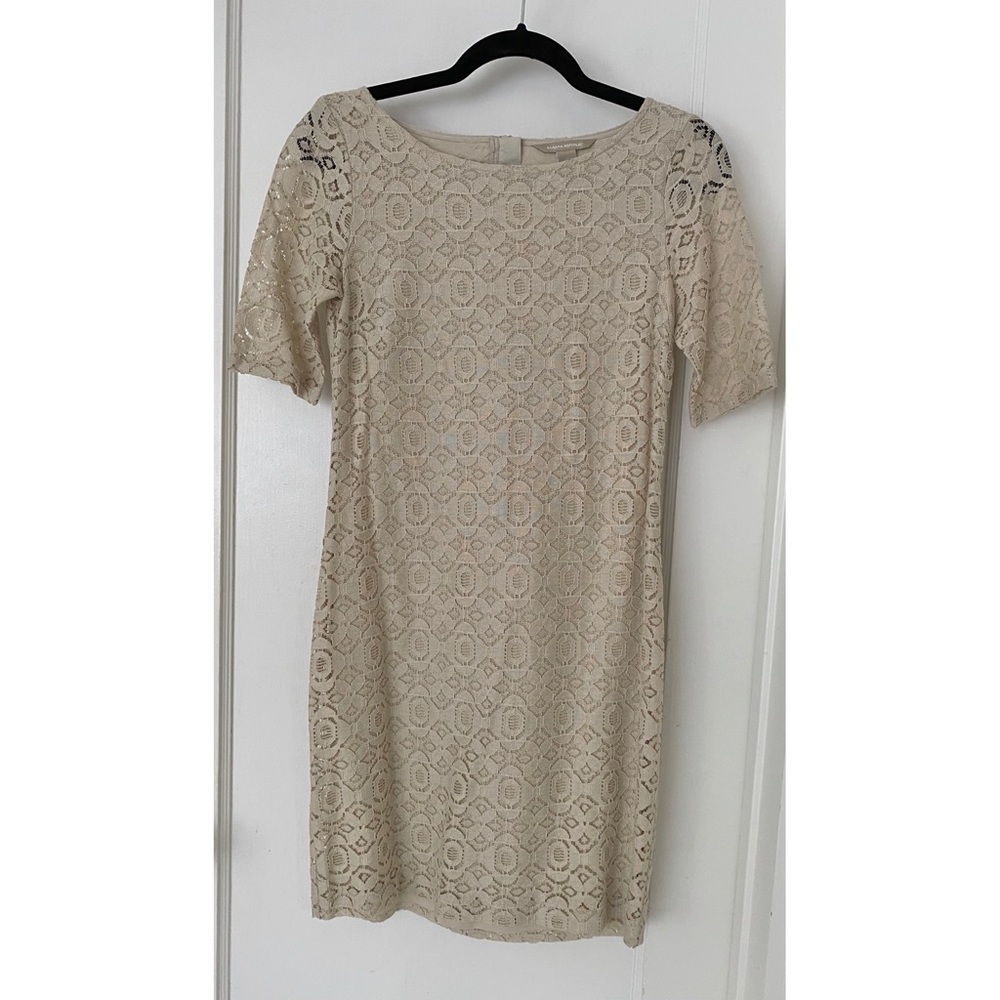 Banana Republic Lace Overlay Shift Dress